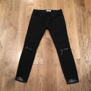 Free People Black Skinny Jeans
